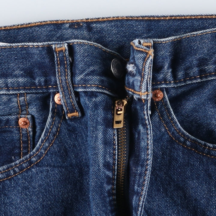 Levi's 505 tapered denim pants for men, size W34 cotton blue type Vintage Second Hand