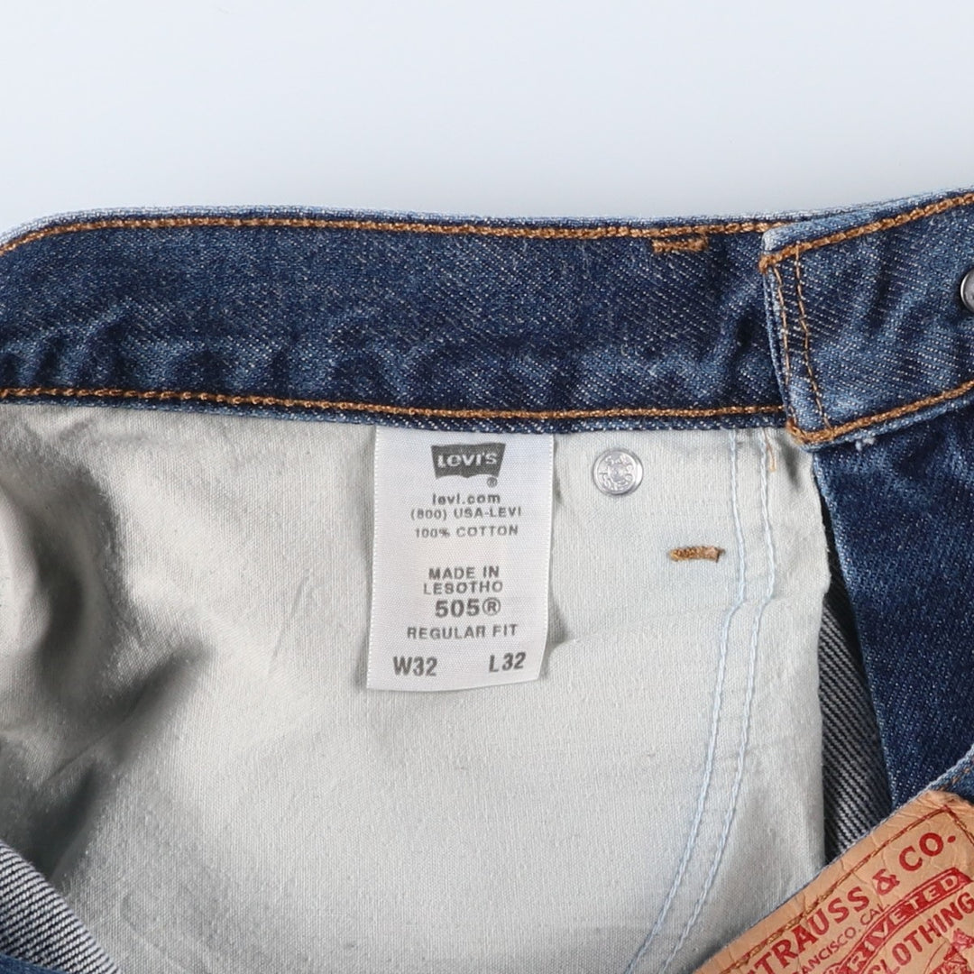 Levi's Regular Fit Tapered Denim Pants, Men's Size W33 (approx.) cotton blue type Vintage Second Hand