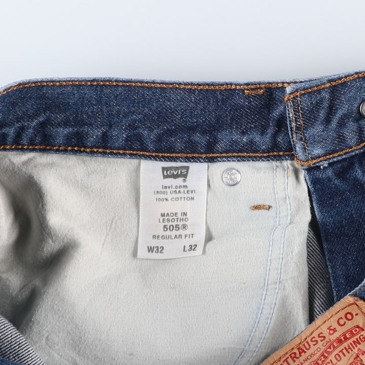 Levi's Regular Fit Tapered Denim Pants, Men's Size W33 (approx.) cotton blue type Vintage Second Hand