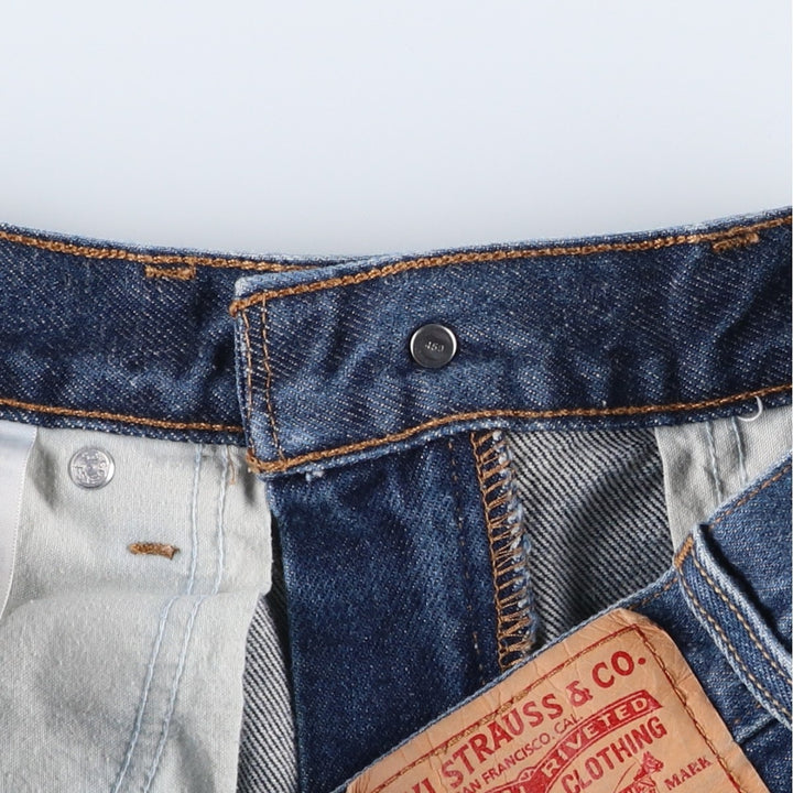Levi's Regular Fit Tapered Denim Pants, Men's Size W33 (approx.) cotton blue type Vintage Second Hand