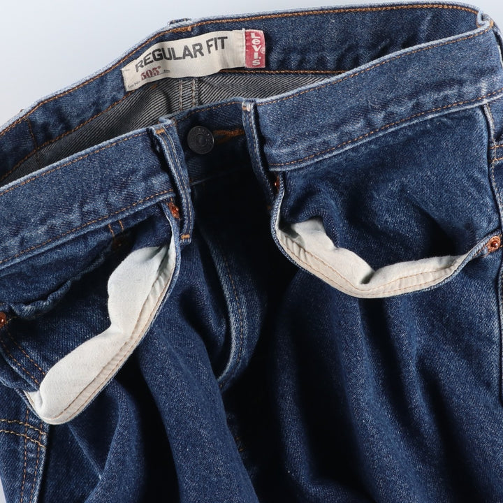 Levi's Regular Fit Tapered Denim Pants, Men's Size W33 (approx.) cotton blue type Vintage Second Hand