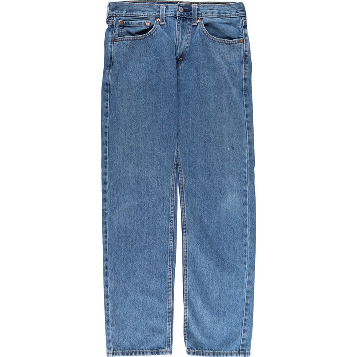 Levi's 505 tapered denim pants for men, equivalent to w32 cotton blue type Vintage Second Hand