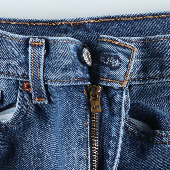 Levi's 505 tapered denim pants for men, equivalent to w32 cotton blue type Vintage Second Hand