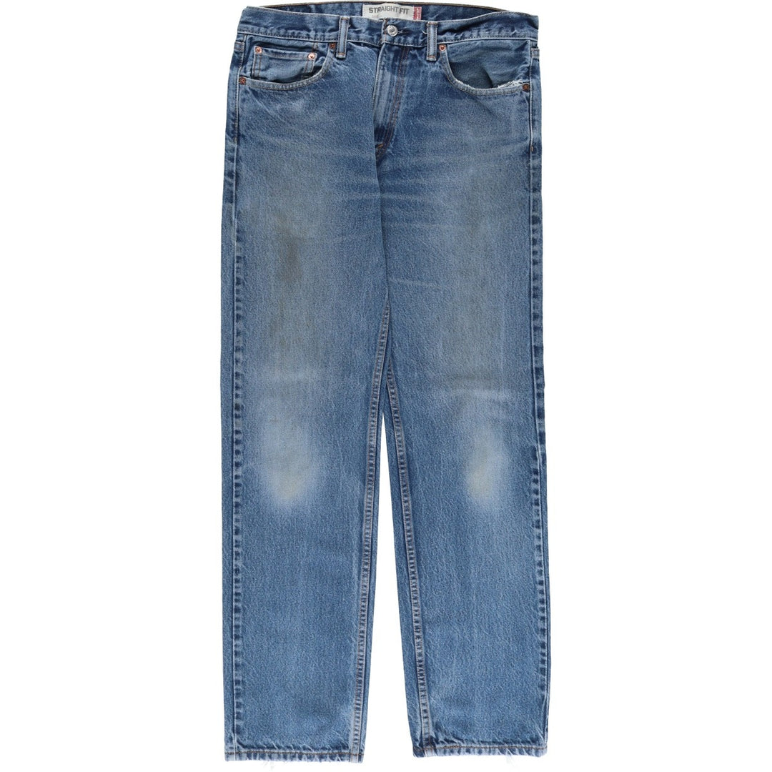 Levi's 505 STRAIGHT FIT tapered denim pants for men, size w34 unclear blue type Vintage Second Hand