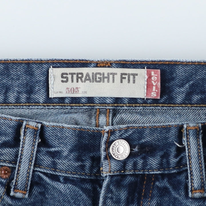 Levi's 505 STRAIGHT FIT tapered denim pants for men, size w34 unclear blue type Vintage Second Hand