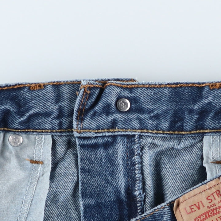 Levi's 505 STRAIGHT FIT tapered denim pants for men, size w34 unclear blue type Vintage Second Hand