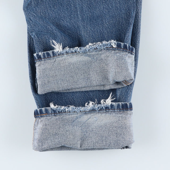 Levi's 505 STRAIGHT FIT tapered denim pants for men, size w34 unclear blue type Vintage Second Hand