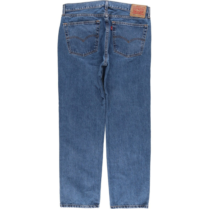 Levi's 505 tapered denim pants for men, size w37 cotton blue type Vintage Second Hand