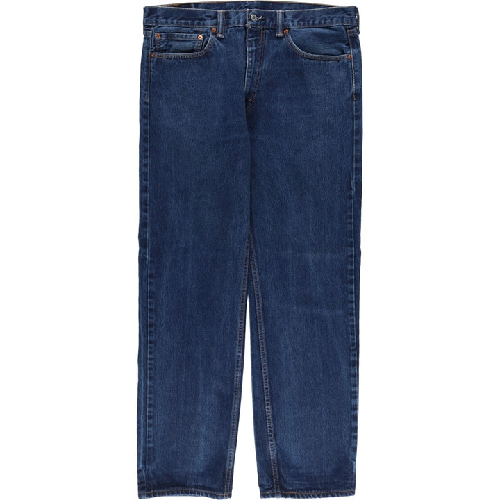 Levi's 505 tapered denim pants for men, size w37 cotton blue type Vintage Second Hand