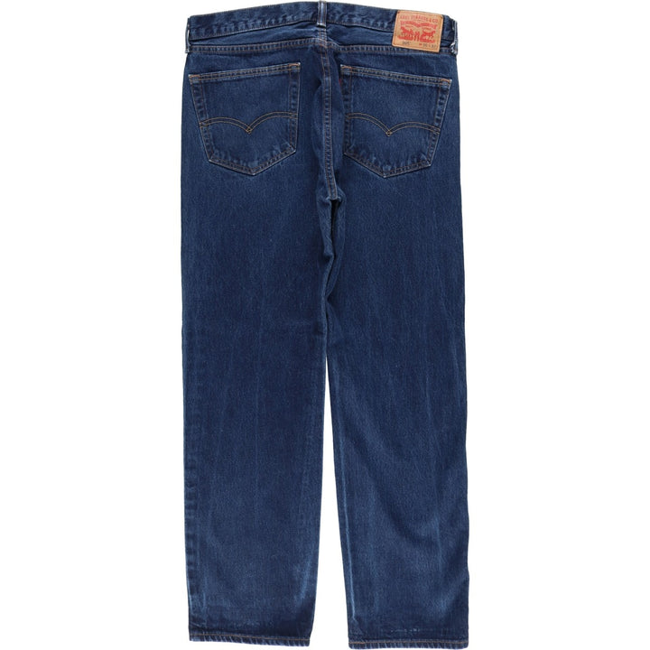 Levi's 505 tapered denim pants for men, size w37 cotton blue type Vintage Second Hand