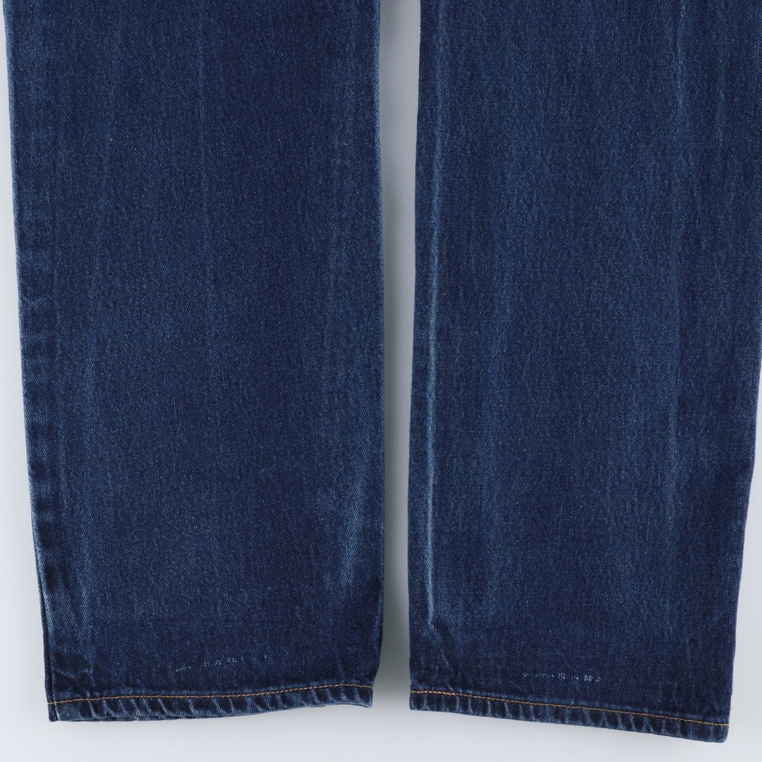 Levi's 505 tapered denim pants for men, size w37 cotton blue type Vintage Second Hand