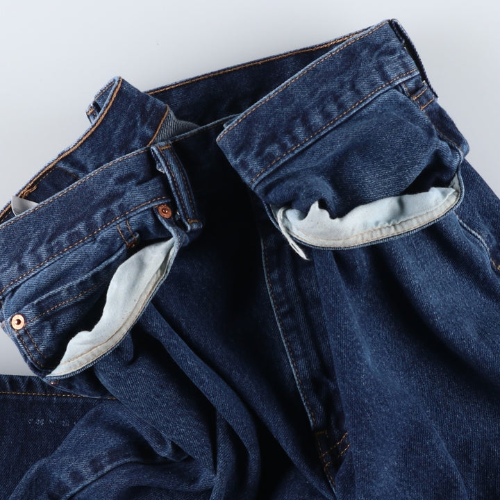Levi's 505 tapered denim pants for men, size w37 cotton blue type Vintage Second Hand