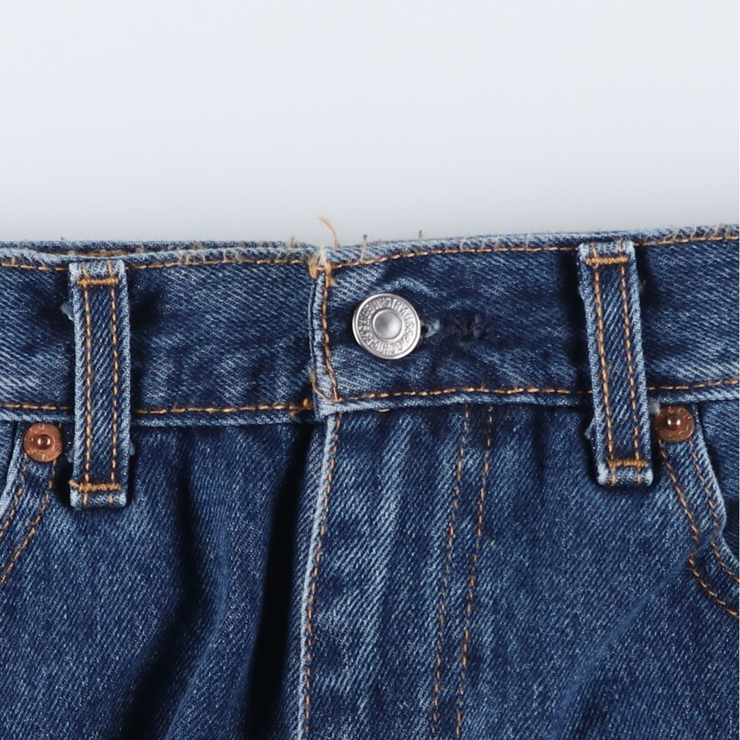 Levi's 505 tapered denim pants for men, equivalent to w35 cotton blue type Vintage Second Hand
