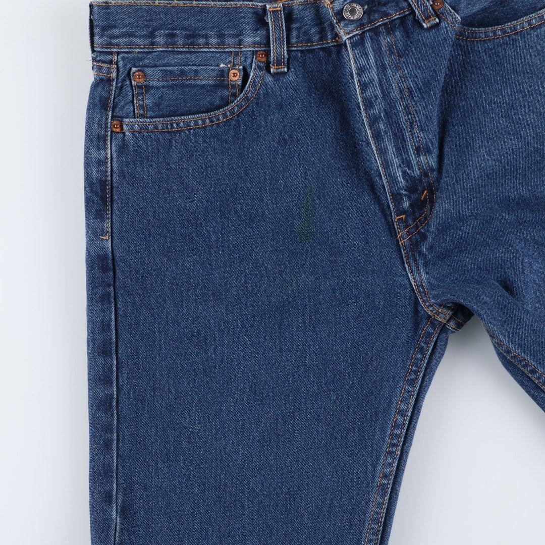 Levi's 505 tapered denim pants for men, equivalent to w35 cotton blue type Vintage Second Hand