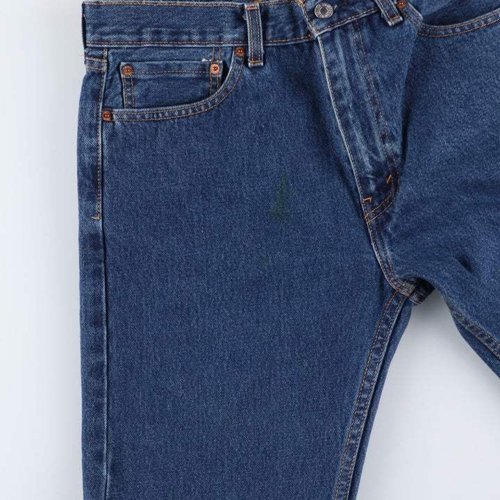 Levi's 505 tapered denim pants for men, equivalent to w35 cotton blue type Vintage Second Hand