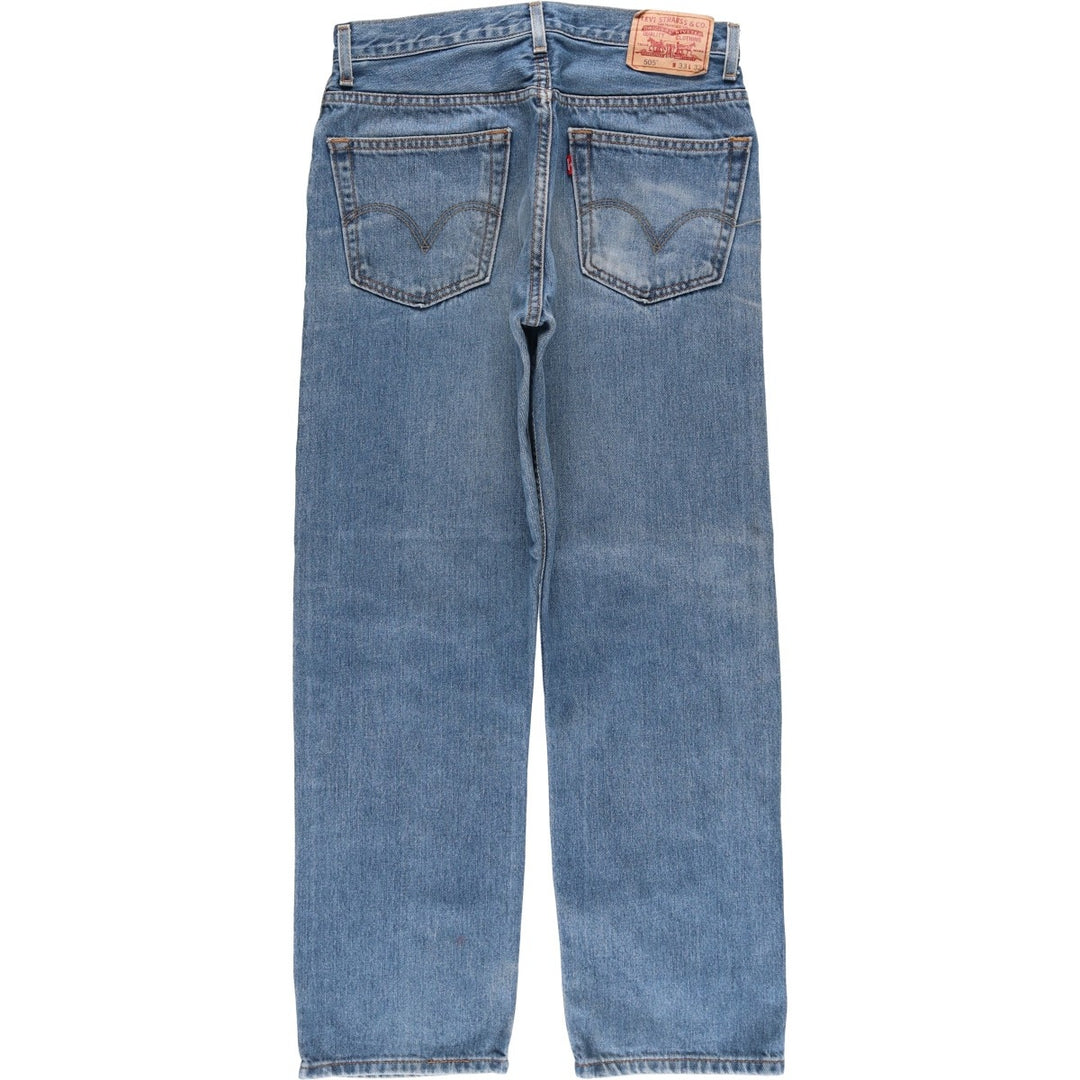 2000'S Levi's 505 Regular Fit Tapered Denim Pants, Men's Size W32 cotton blue type Vintage Second Hand
