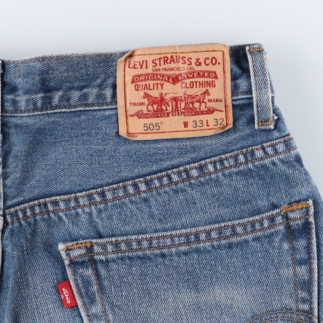 2000'S Levi's 505 Regular Fit Tapered Denim Pants, Men's Size W32 cotton blue type Vintage Second Hand