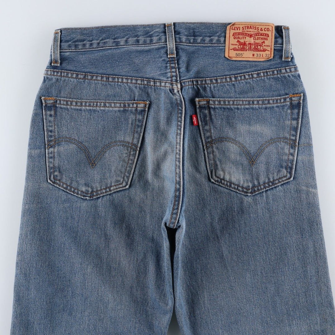 2000'S Levi's 505 Regular Fit Tapered Denim Pants, Men's Size W32 cotton blue type Vintage Second Hand