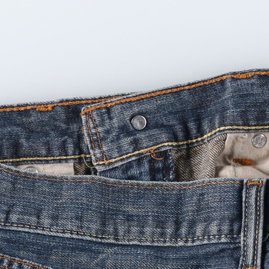 Levi's 505 STRAIGHT FIT tapered denim pants for men, size w34 cotton blue type Vintage Second Hand