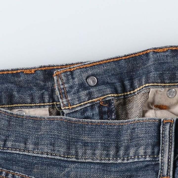 Levi's 505 STRAIGHT FIT tapered denim pants for men, size w34 cotton blue type Vintage Second Hand