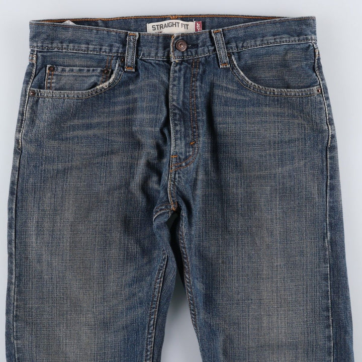 Levi's 505 STRAIGHT FIT tapered denim pants for men, size w34 cotton blue type Vintage Second Hand