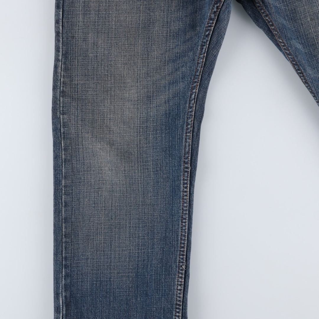 Levi's 505 STRAIGHT FIT tapered denim pants for men, size w34 cotton blue type Vintage Second Hand