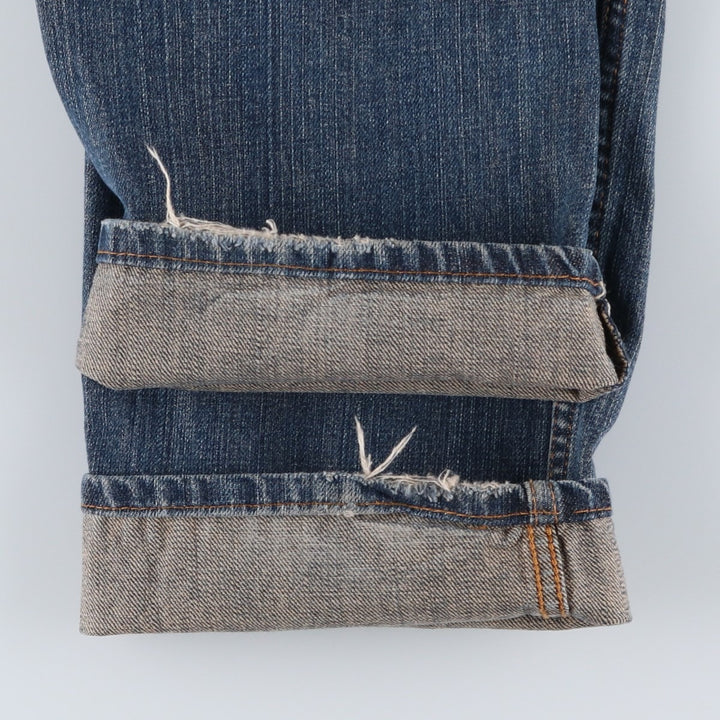 Levi's 505 STRAIGHT FIT tapered denim pants for men, size w34 cotton blue type Vintage Second Hand