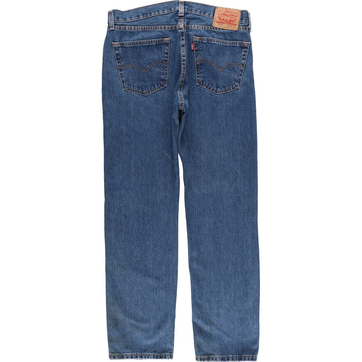 Levi's 505 tapered denim pants for men, equivalent to w35 cotton blue type Vintage Second Hand
