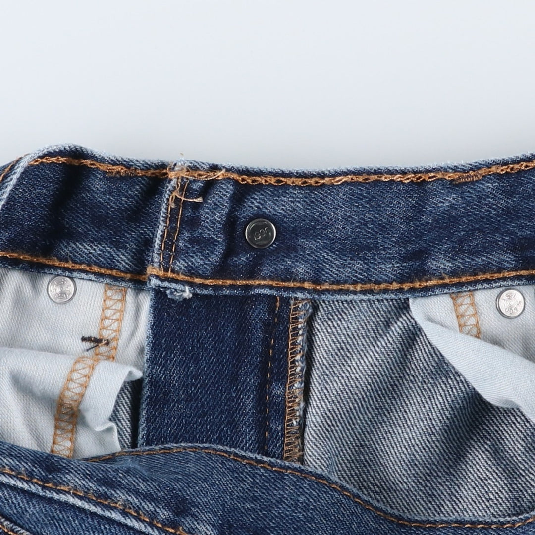 Levi's 505 tapered denim pants for men, equivalent to w35 cotton blue type Vintage Second Hand
