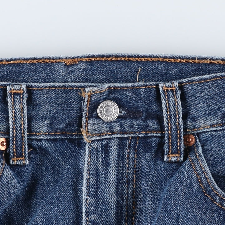 Levi's 505 tapered denim pants for men, equivalent to w35 cotton blue type Vintage Second Hand