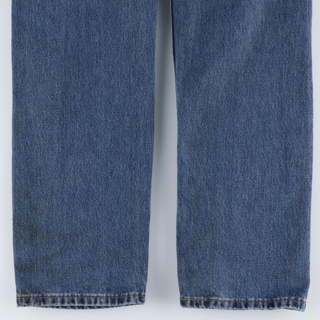 Levi's 505 tapered denim pants for men, equivalent to w35 cotton blue type Vintage Second Hand