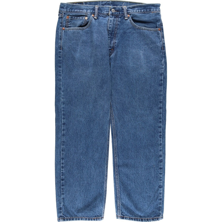 Levi's 505 tapered denim pants for men, size w36 cotton blue type Vintage Second Hand