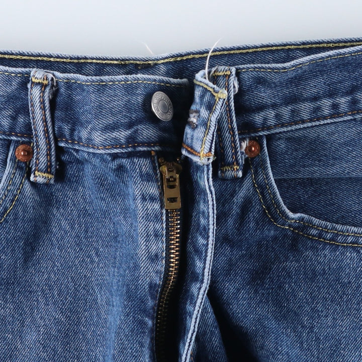 Levi's 505 tapered denim pants for men, size w36 cotton blue type Vintage Second Hand