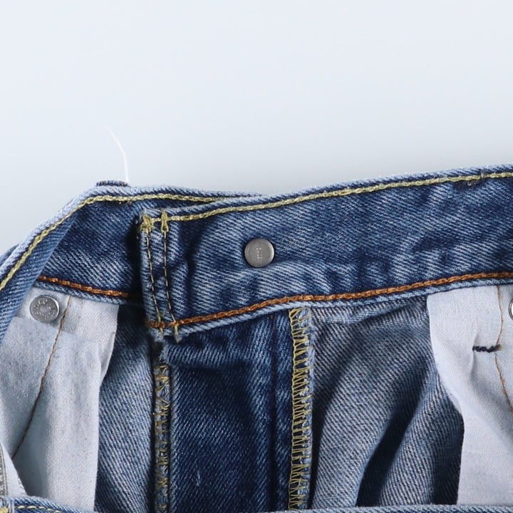 Levi's 505 tapered denim pants for men, size w36 cotton blue type Vintage Second Hand