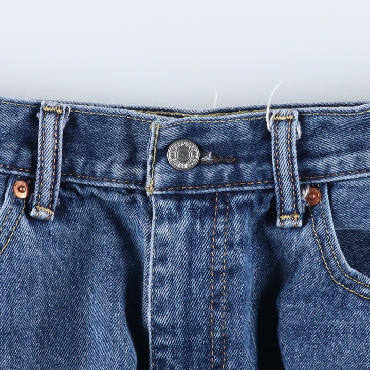 Levi's 505 tapered denim pants for men, size w36 cotton blue type Vintage Second Hand