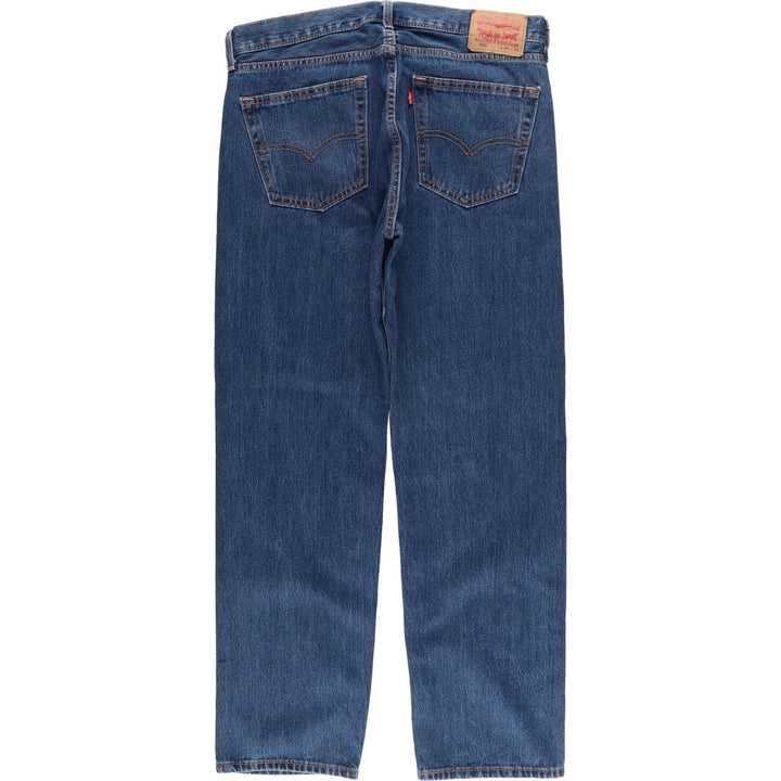 Levi's 505 tapered denim pants for men, size w37 cotton blue type Vintage Second Hand
