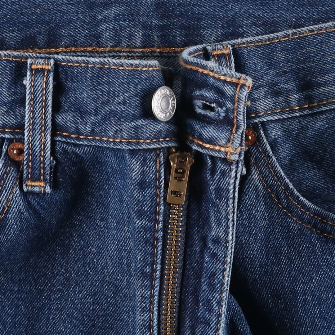 Levi's 505 tapered denim pants for men, size w37 cotton blue type Vintage Second Hand