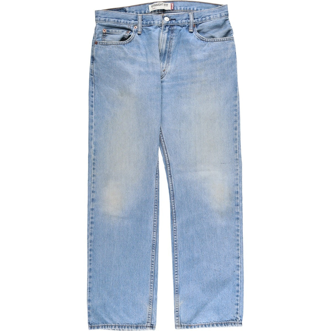 Levi's 505 Straight Fit Tapered Denim Pants, Men's, Size 35 cotton Blue type light blue Vintage Second Hand