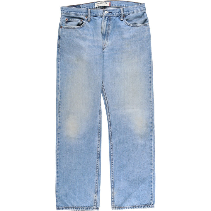 Levi's 505 Straight Fit Tapered Denim Pants, Men's, Size 35 cotton Blue type light blue Vintage Second Hand