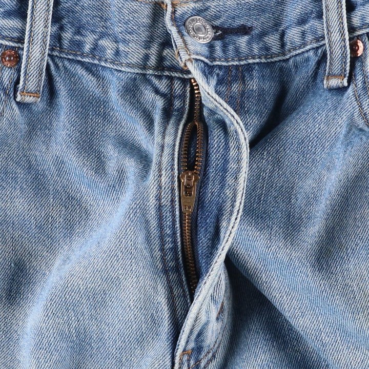 Levi's 505 Straight Fit Tapered Denim Pants, Men's, Size 35 cotton Blue type light blue Vintage Second Hand