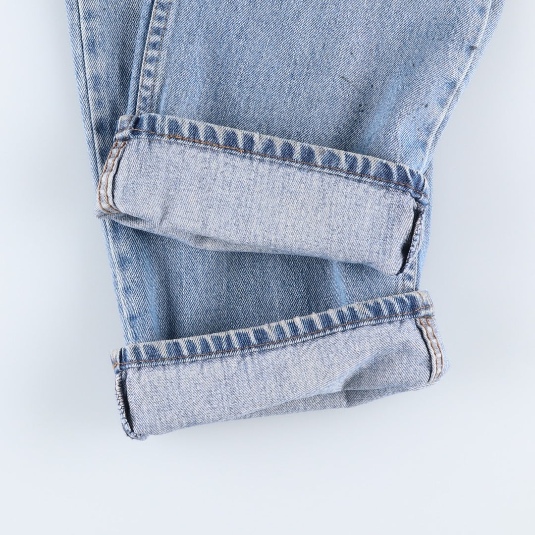 Levi's 505 Straight Fit Tapered Denim Pants, Men's, Size 35 cotton Blue type light blue Vintage Second Hand