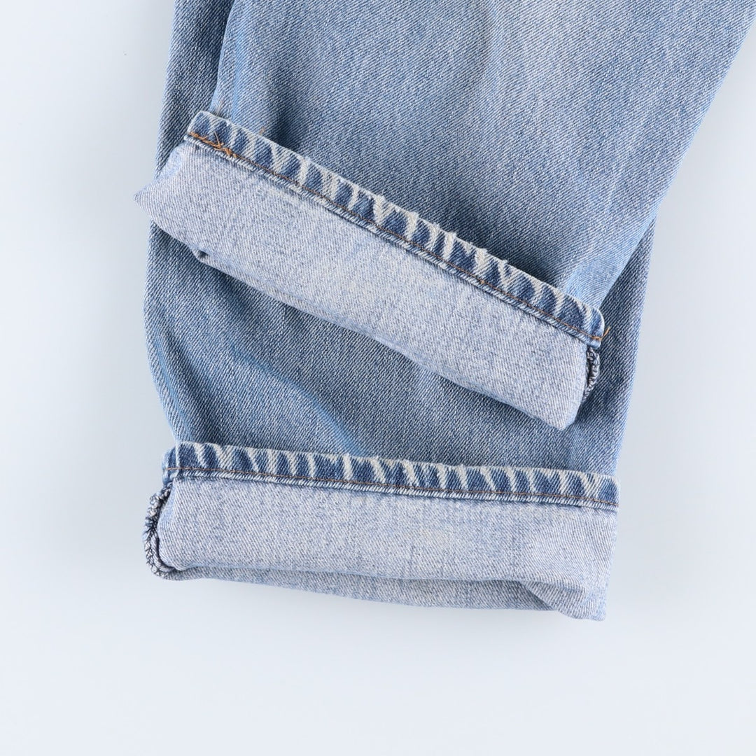 Levi's 505 Straight Fit Tapered Denim Pants, Men's, Size 35 cotton Blue type light blue Vintage Second Hand