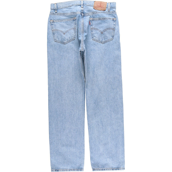 2000'S Levi's 505 Tapered Denim Pants, Men's Size W33 (approx.) cotton Blue type light blue Vintage Second Hand