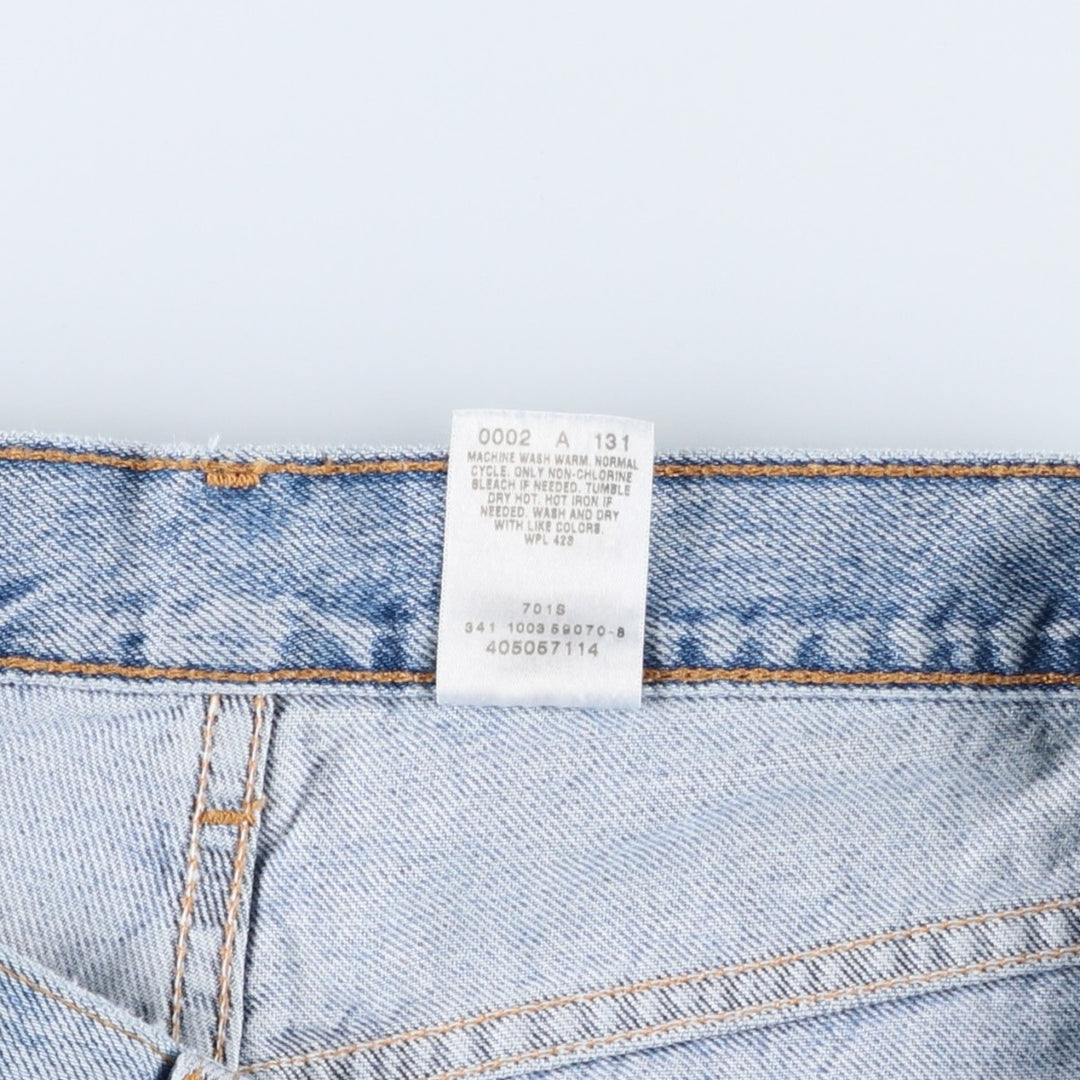 2000'S Levi's 505 Tapered Denim Pants, Men's Size W33 (approx.) cotton Blue type light blue Vintage Second Hand