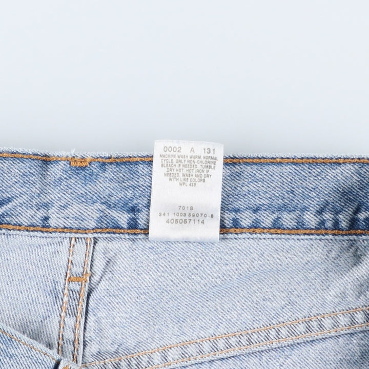 2000'S Levi's 505 Tapered Denim Pants, Men's Size W33 (approx.) cotton Blue type light blue Vintage Second Hand
