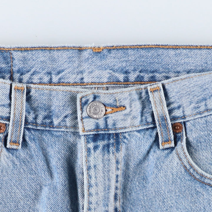 2000'S Levi's 505 Tapered Denim Pants, Men's Size W33 (approx.) cotton Blue type light blue Vintage Second Hand
