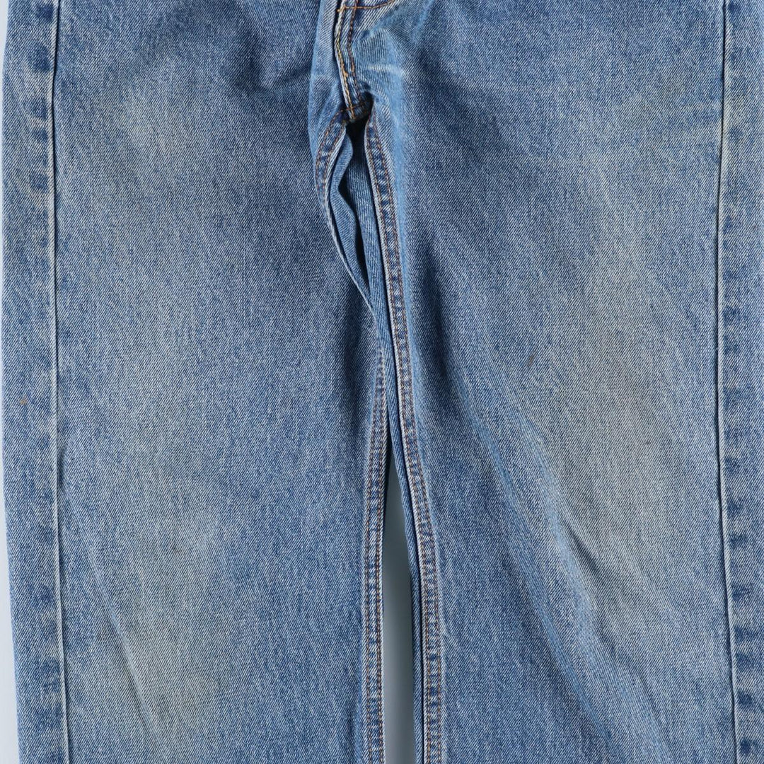 Levi's 505 tapered denim pants for men, size W34 cotton blue type Vintage Second Hand