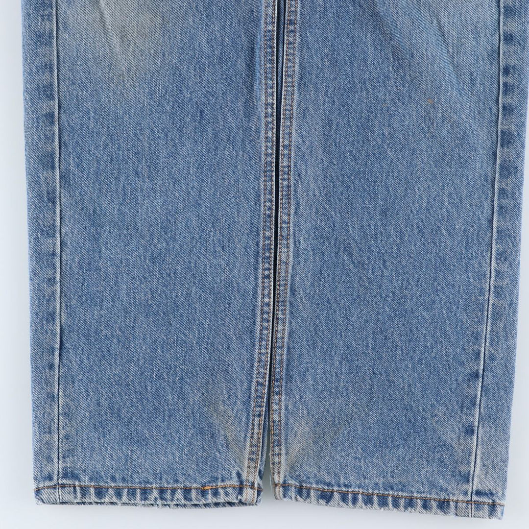 Levi's 505 tapered denim pants for men, size W34 cotton blue type Vintage Second Hand