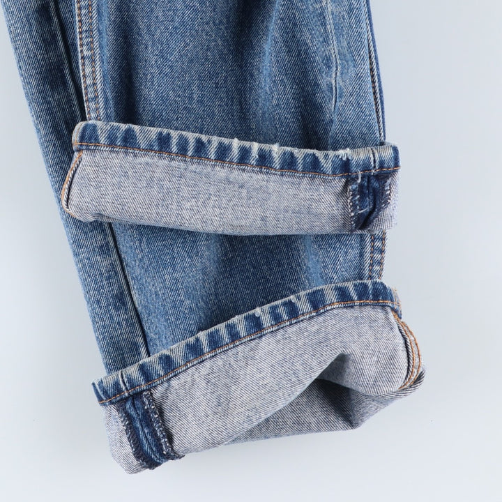 Levi's 505 tapered denim pants for men, size W34 cotton blue type Vintage Second Hand