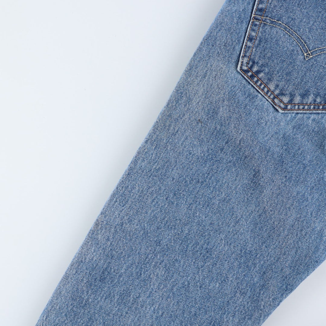 Levi's 505 tapered denim pants for men, size W34 cotton blue type Vintage Second Hand